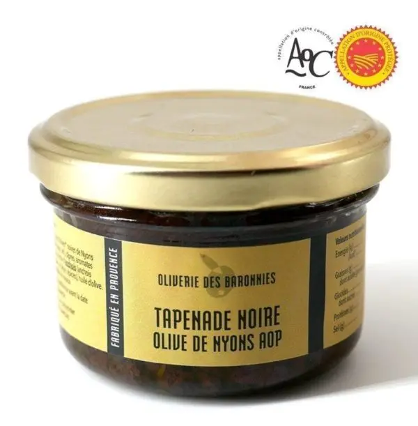 Black olive tapenade from Nyons AOP