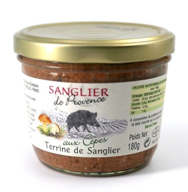 Terrine sanglier Provence cepes