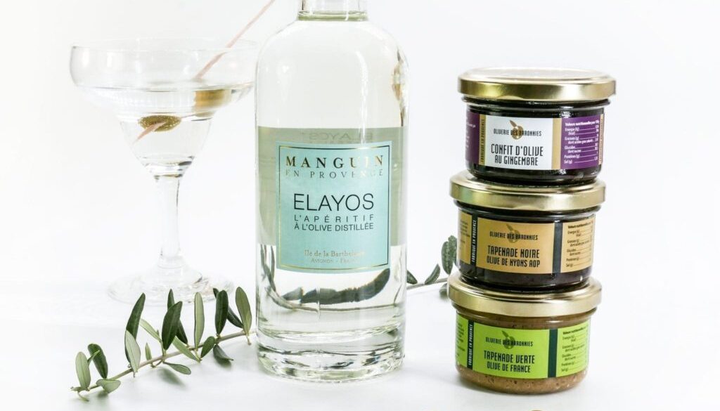 elayos, alcool olive, gin, olive